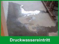 Druckwassereintritt im Wandbodenanschluss